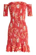 Zimmermann Zimmermann Corsair Smocked Off-the-shoulder Linen-cotton Floral Dress