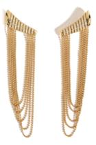 Nikos Koulis Nikos Koulis 18kt Yellow Gold Star Earrings With White Diamonds - None
