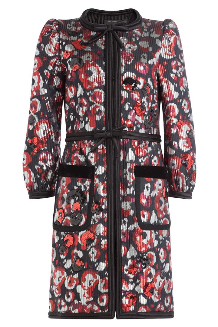 Marc Jacobs Marc Jacobs Printed Coat With Sequins - Multicolor