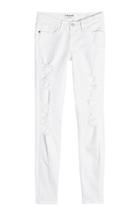 Frame Denim Frame Denim Distressed Skinny Jeans - White