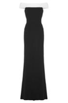 Roland Mouret Roland Mouret Floor Length Gown With Bardot Neckline - Black