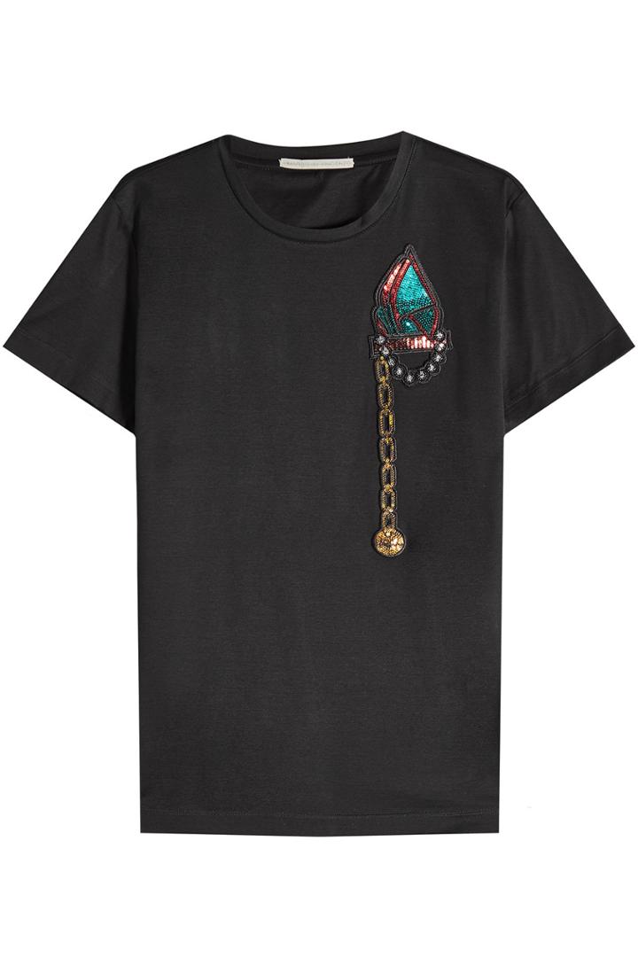 Marco De Vincenzo Marco De Vincenzo Embellished Cotton T-shirt
