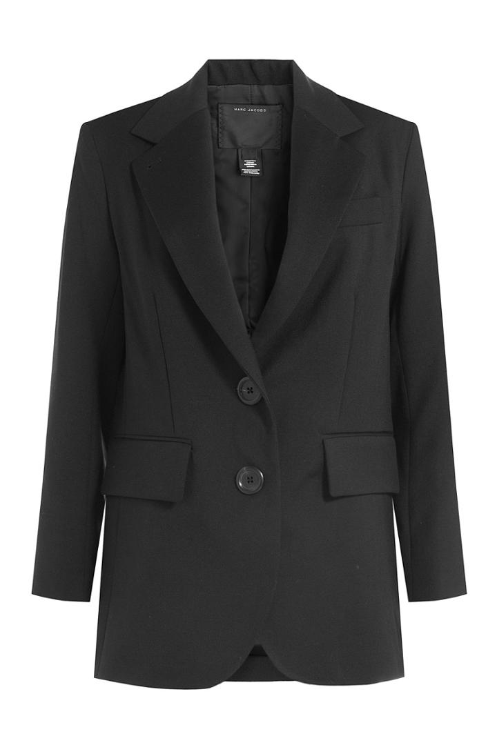 Marc Jacobs Marc Jacobs Wool Blazer - Black