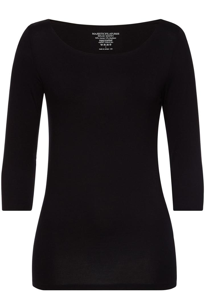 Majestic Majestic Jersey Top With 3/4 Length Sleeves