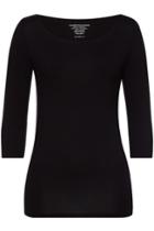 Majestic Majestic Jersey Top With 3/4 Length Sleeves