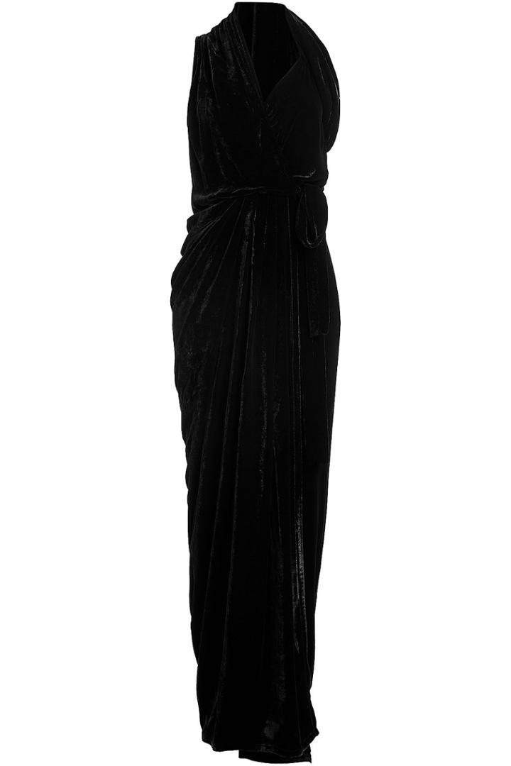 Rick Owens Rick Owens Velvet And Silk Dress