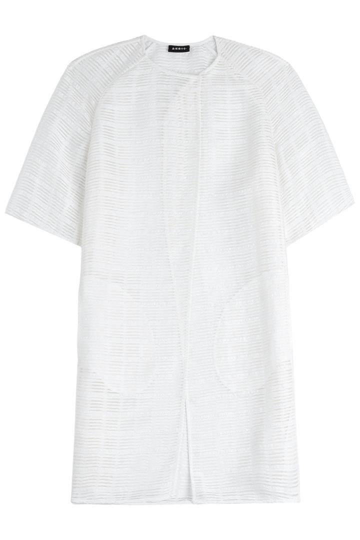 Akris Akris Akris Coat With Short Sleeves - White