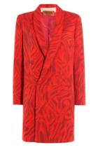 Missoni Missoni Zebra Print Wool Coat - Red
