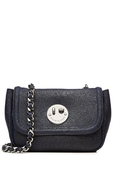 Hill & Friends Hill & Friends Happy Chain Leather Shoulder Bag - Blue