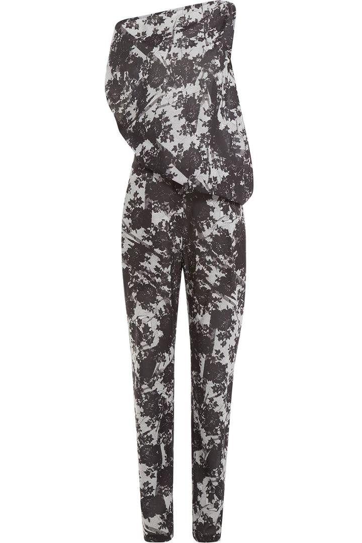 Mcq Alexander Mcqueen Mcq Alexander Mcqueen Asymmetric Printed Playsuit