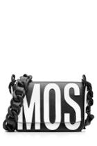Moschino Moschino Logo Leather Shoulder Bag - Black