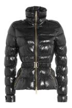 Burberry London Burberry London Quilted Jacket With Belt - Black