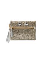 Anya Hindmarch Anya Hindmarch Circulus Eyes Glitter Leather Pouch