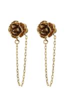 Marc Jacobs Marc Jacobs Chain Flower Stud Earrings - Gold
