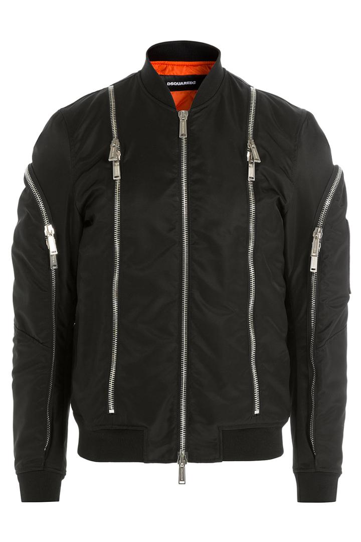 Dsquared2 Dsquared2 Bomber Jacket With Zippers - Black