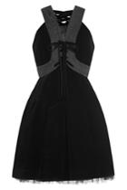 Marc By Marc Jacobs Marc By Marc Jacobs Mini Dress With Tulle And Velvet - Black
