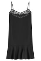 Carven Carven Slip Dress With Embroidery - Black