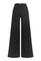 Self-portrait Self-portrait Wide Leg Pants - Black
