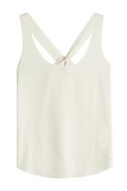 Theory Theory Bintilra Sleeveless Top With Knotted Back