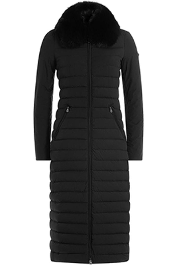 Peuterey Peuterey Quilted Down Coat With Fox Fur Collar