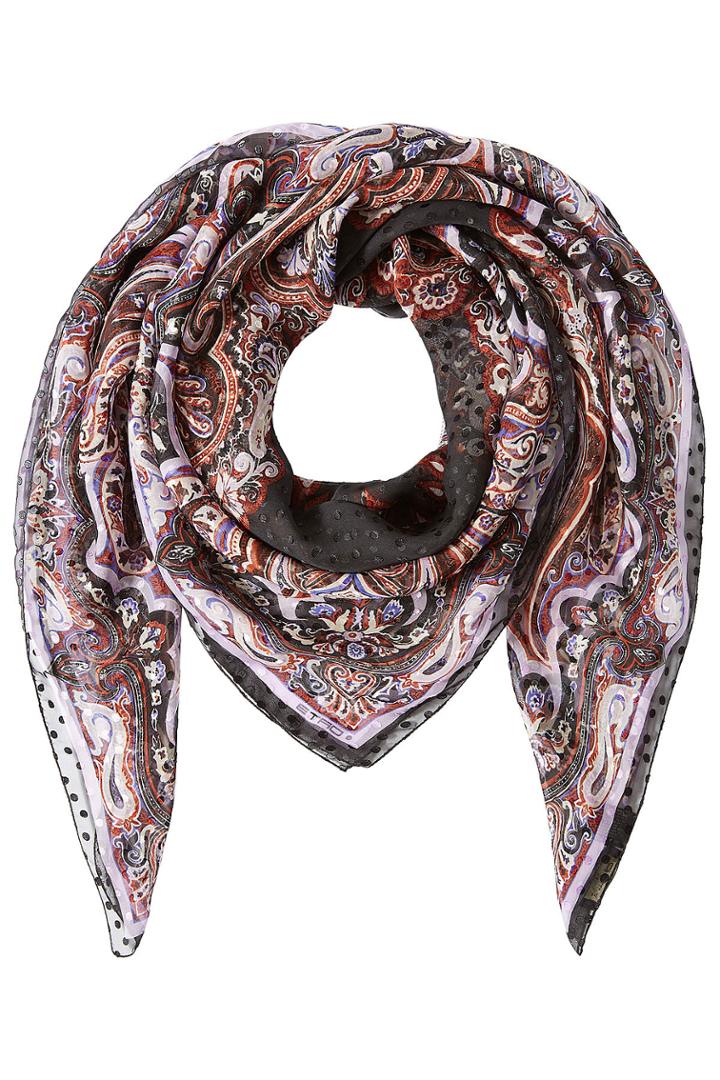 Etro Etro Printed Silk Scarf - Multicolor
