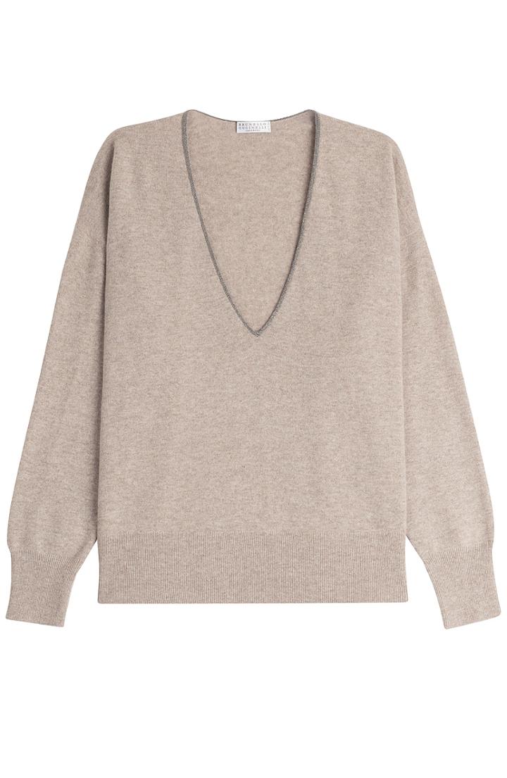 Brunello Cucinelli Bead-embellished Cashmere Pullover