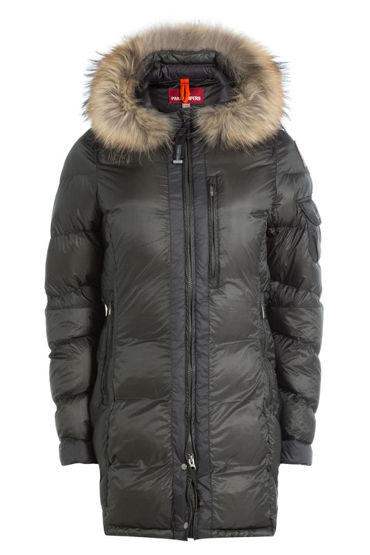 Parajumpers Parajumpers Connie Down Jacket With Fur-trimmed Hood - Grey
