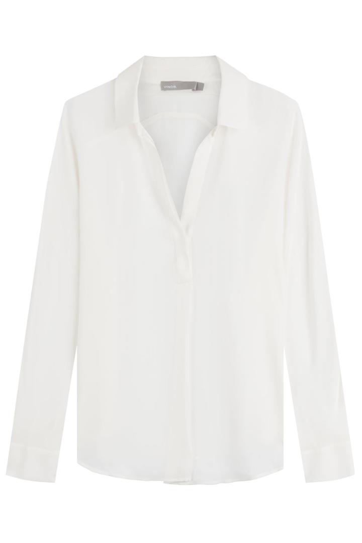 Vince Vince Silk Blouse - Grey