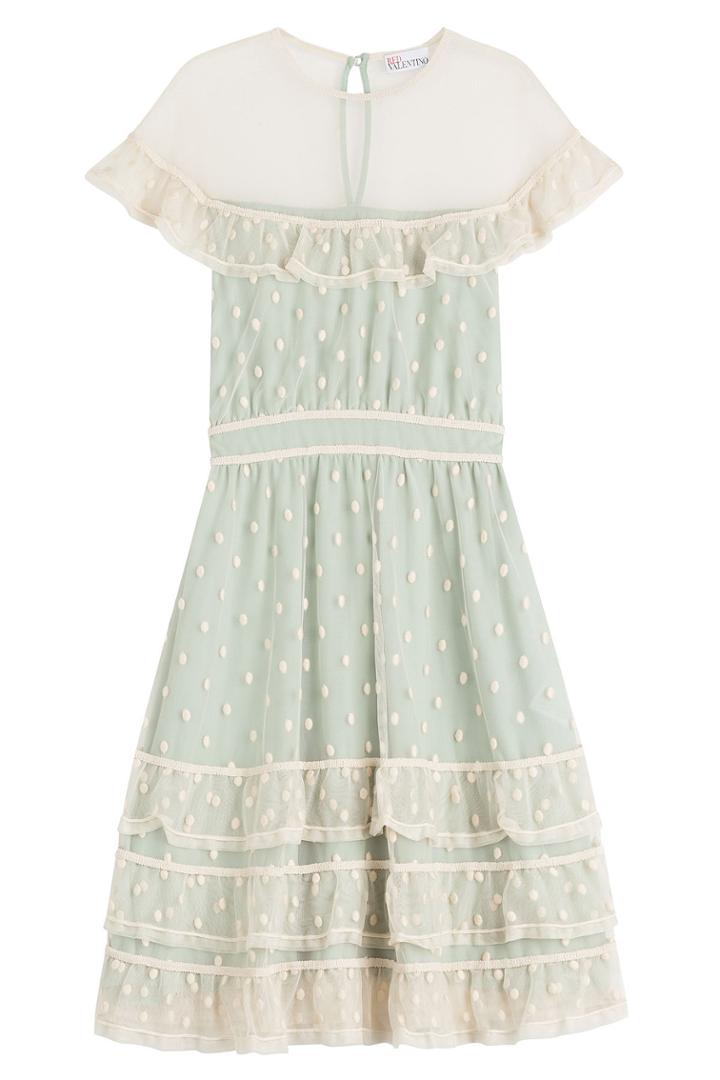 R.e.d. Valentino R.e.d. Valentino Dress With Polka-dot Tulle - Beige