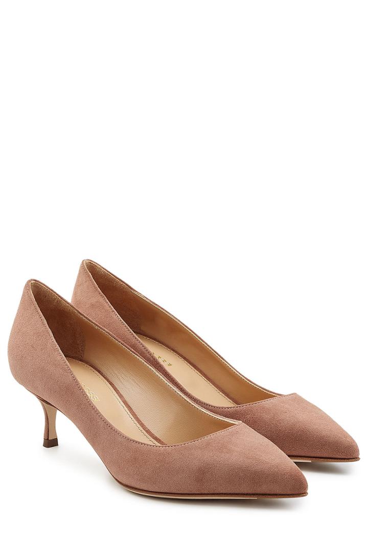 Sergio Rossi Sergio Rossi Leather Kitten Heels