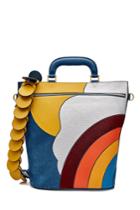 Anya Hindmarch Anya Hindmarch Leather And Suede Top Handle Bag