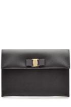 Salvatore Ferragamo Salvatore Ferragamo Leather Clutch
