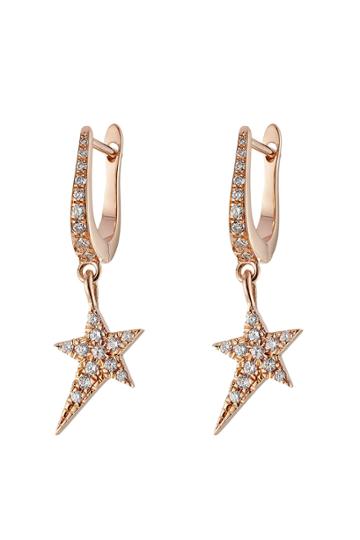 Diane Kordas Diane Kordas 18kt Rose Gold Earrings With White Diamonds