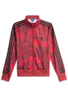 Adidas Originals Adidas Originals Printed Zipped Jacket - Red
