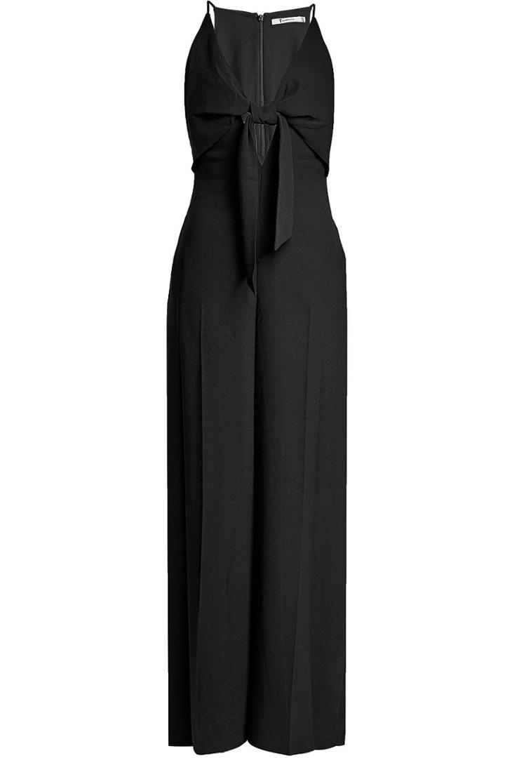 T By Alexander Wang T By Alexander Wang Crepe Jumpsuit With Knot
