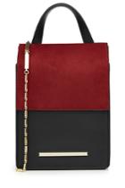 Roland Mouret Roland Mouret Leather And Suede Shoulder Bag - Multicolor