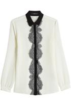 Etro Etro Silk Blouse With Lace