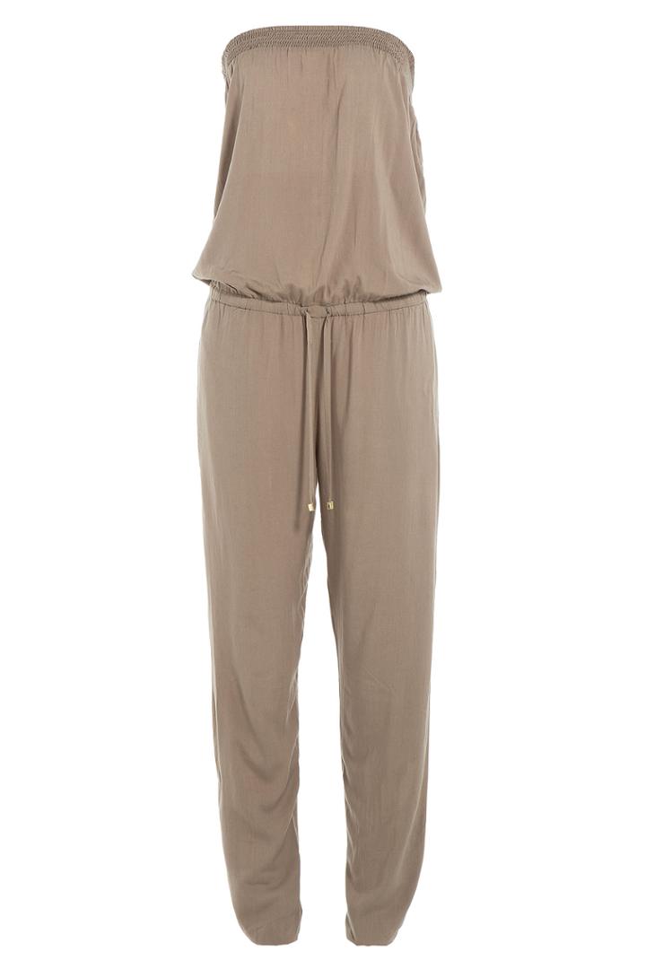 Heidi Klein Heidi Klein Tobago Elasticized Bandeau Jumpsuit - Green