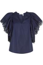 See By Chloé See By Chloé Embroidered Cotton Top