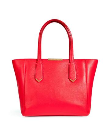 Marc By Marc Jacobs Leather Tote In Apple Red