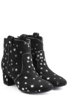 Laurence Dacade Laurence Dacade Suede Ankle Boots With Star Print - Black