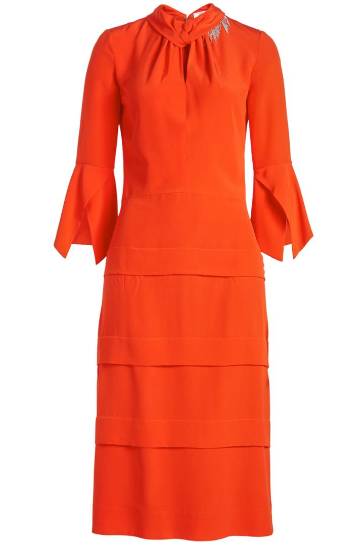 Victoria Beckham Victoria Beckham Tiered Silk Dress