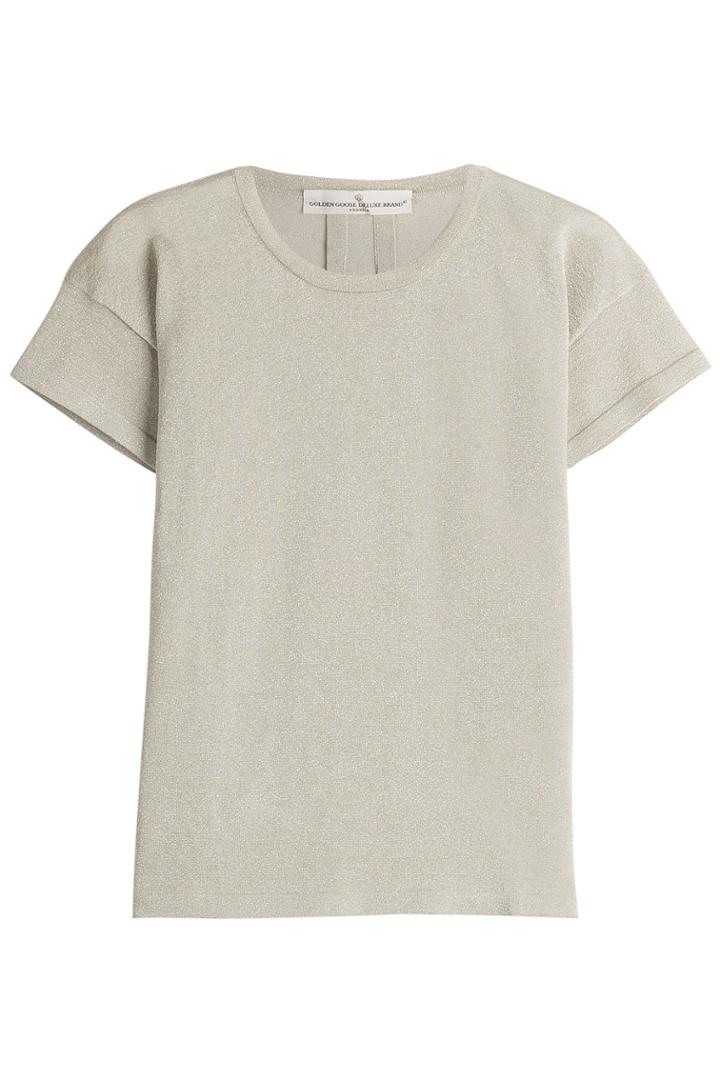 Golden Goose Golden Goose Metallic Top - Grey