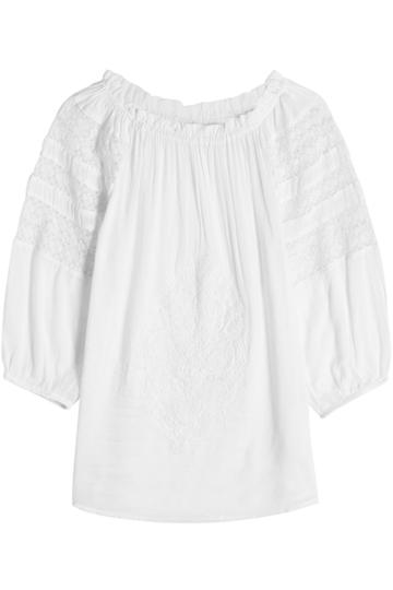 Christophe Sauvat Christophe Sauvat Off Shoulder Top With Lace