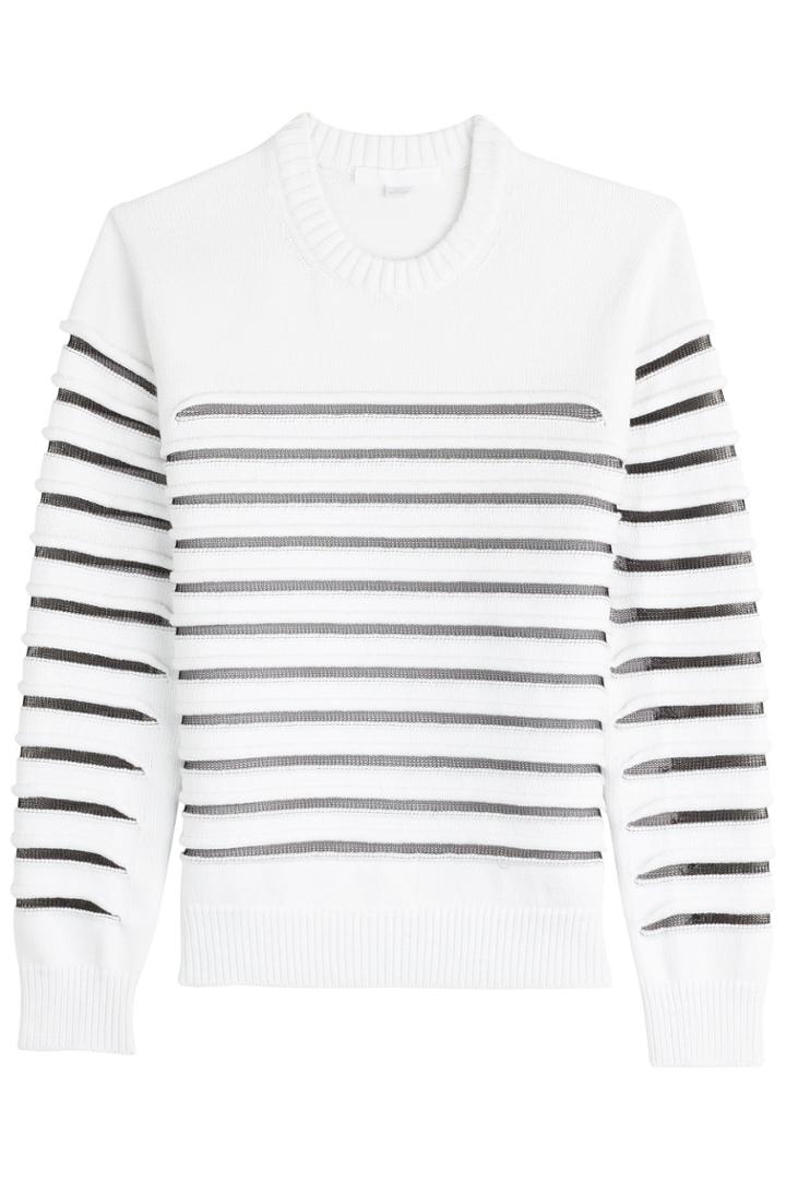 Alexander Wang Alexander Wang Sheer Stripe Pullover - None