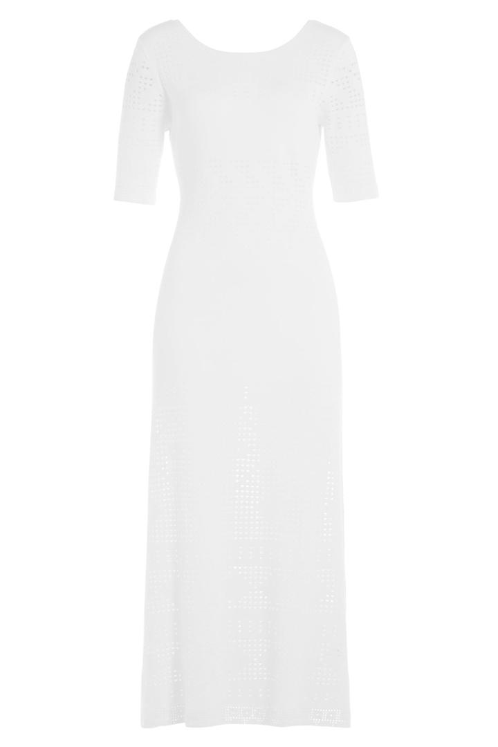 Claudia Schiffer For Tse Claudia Schiffer For Tse Cotton Maxi Dress With Cut-out Detail - White
