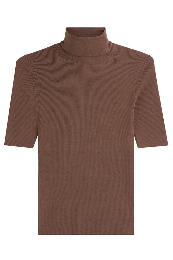Theory Theory Merino Wool Turtleneck With Short Sleeves
