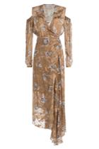 Preen Preen Printed Dress With Cut-out Shoulders And Embellishment