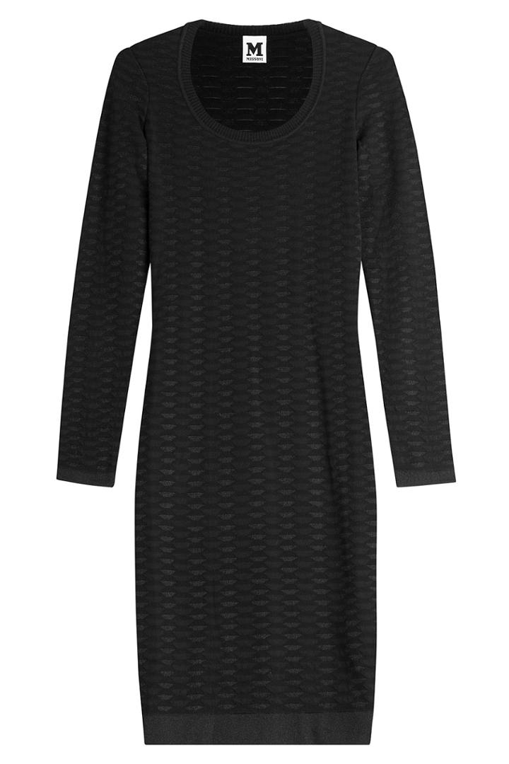 M Missoni M Missoni Crochet Knit Dress - Black