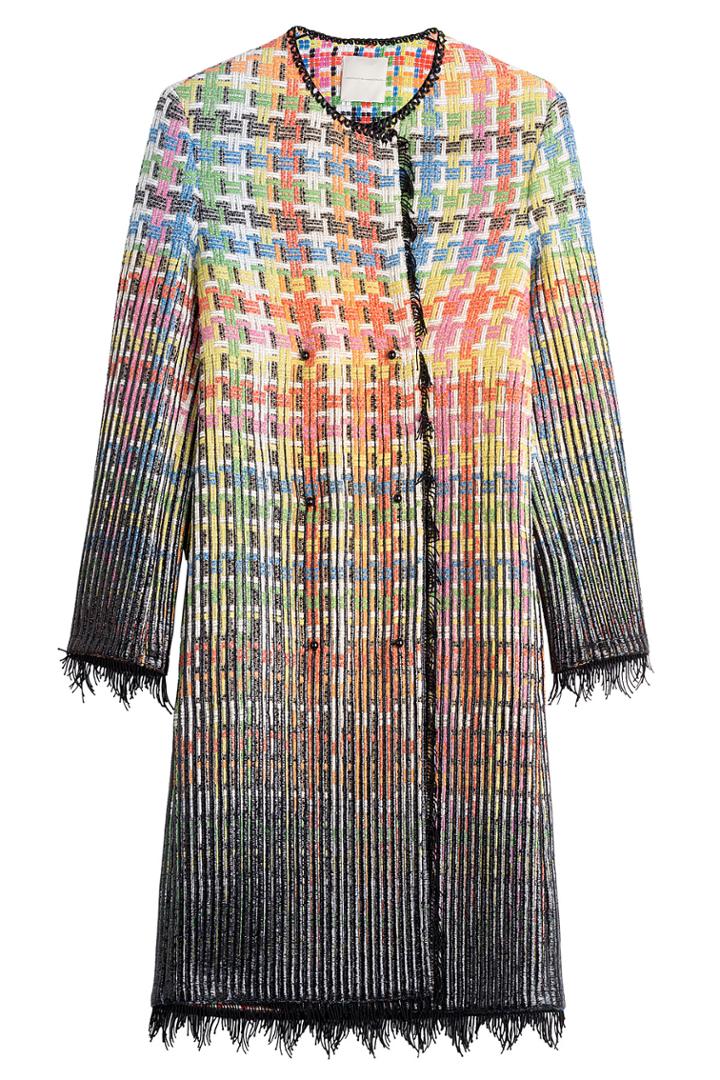 Marco De Vincenzo Marco De Vincenzo Cotton Coat With Metallic Thread - Multicolor